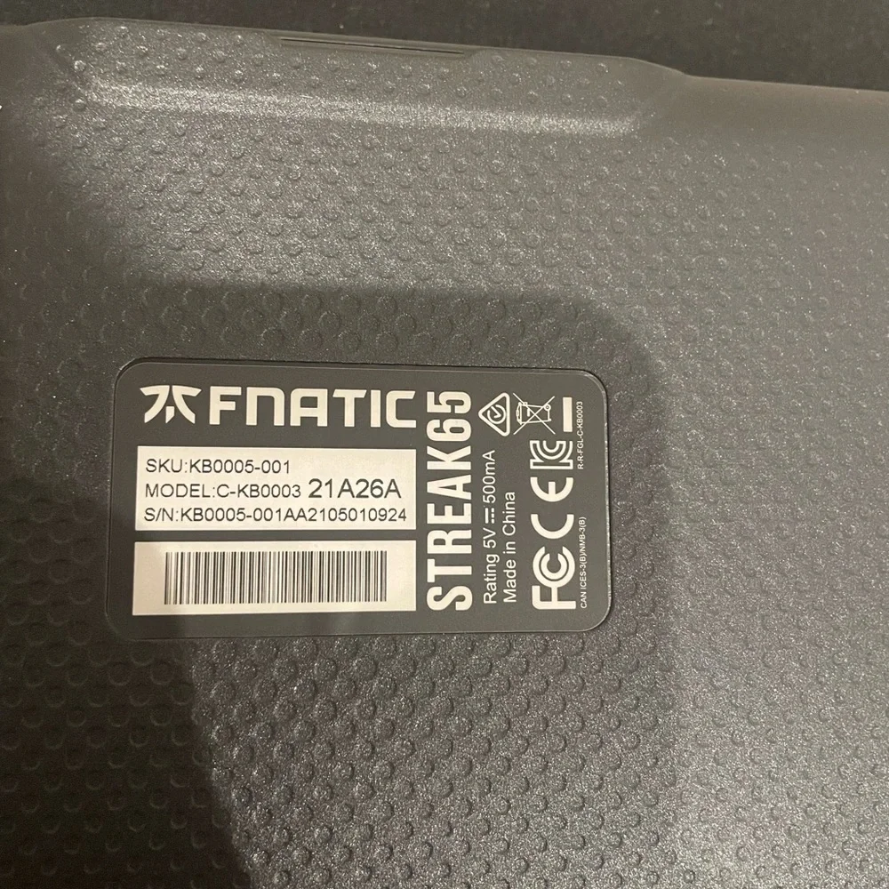 FNATIC STREAK65 Keyboard